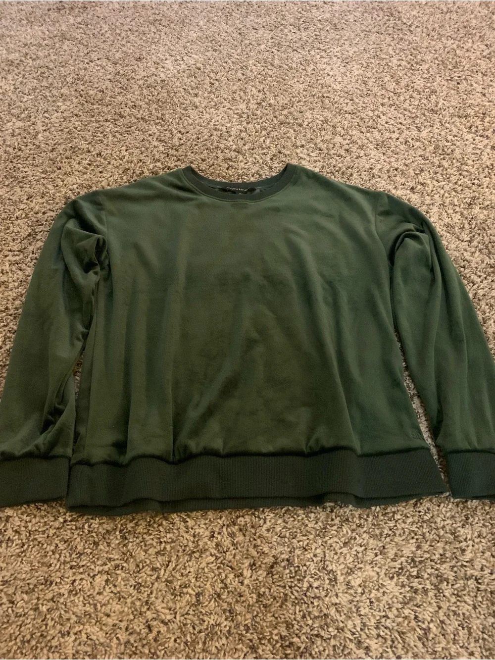 Banana Republic Men's Crewneck Sweater - Forest Green
